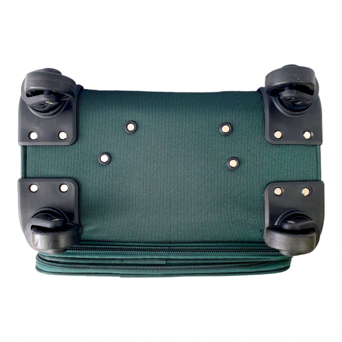 Set 3 valize troler material textil, 4 roți, verde, 3 dimensiuni, TRC87 [5]
