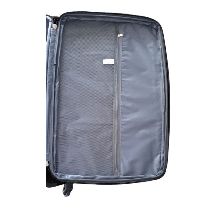 Set 3 valize troler material textil, 4 roți, negru, 3 dimensiuni, TRC27 [8]