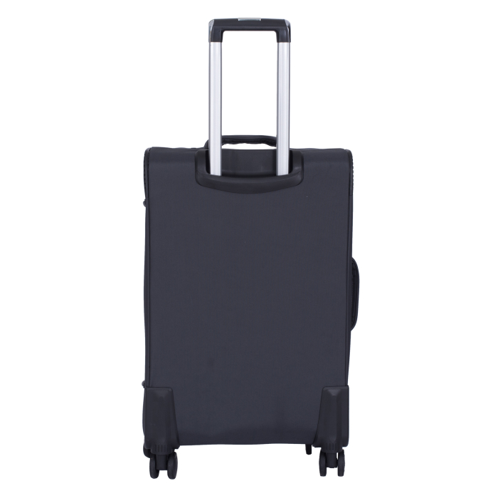 Set 3 valize troler textil, gri, 4 roți antișoc, 3 dimensiuni (S, M, L) [6]