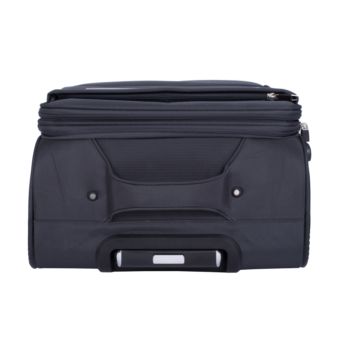 Set 3 valize troler textil, gri, 4 roți antișoc, 3 dimensiuni (S, M, L) [9]