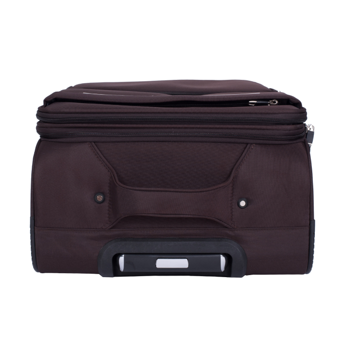 Set 3 valize troler textil, maro, 4 roți antișoc, 3 dimensiuni (S, M, L) [9]