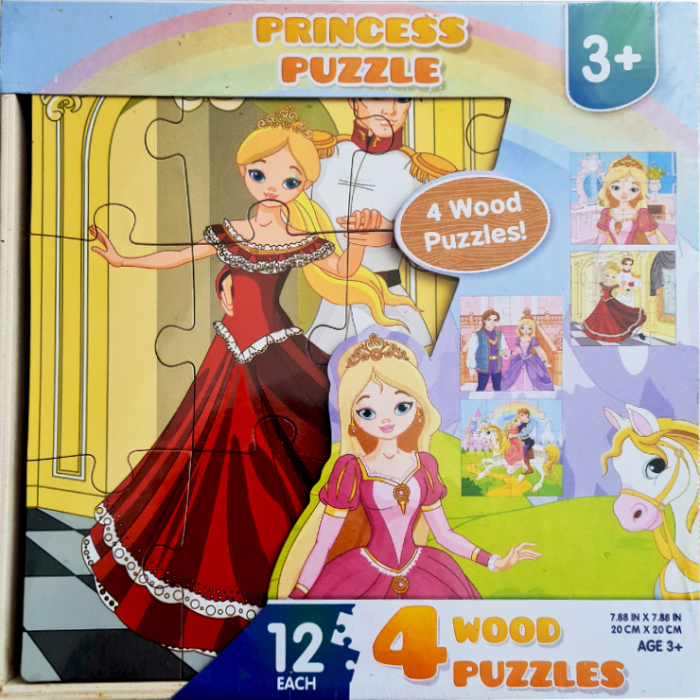 Set 4 puzzle din lemn Prințul și Prințesa JC45 [2]