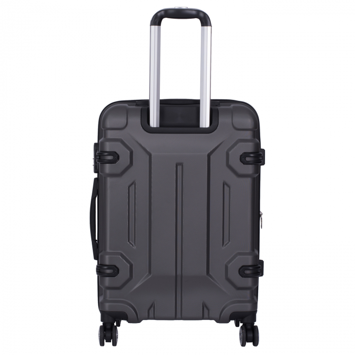 Set 4 valize troler ABS, 4 roți, 4 dimensiuni, gri, TRC212 [5]