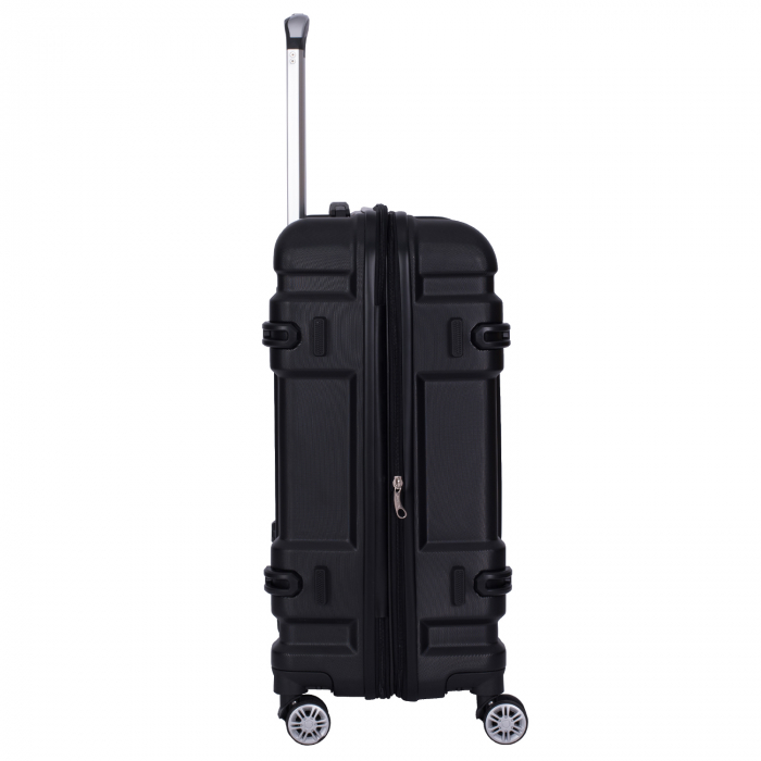 Set 4 valize troler ABS, 4 roți, 4 dimensiuni, negru, TRC213 [5]