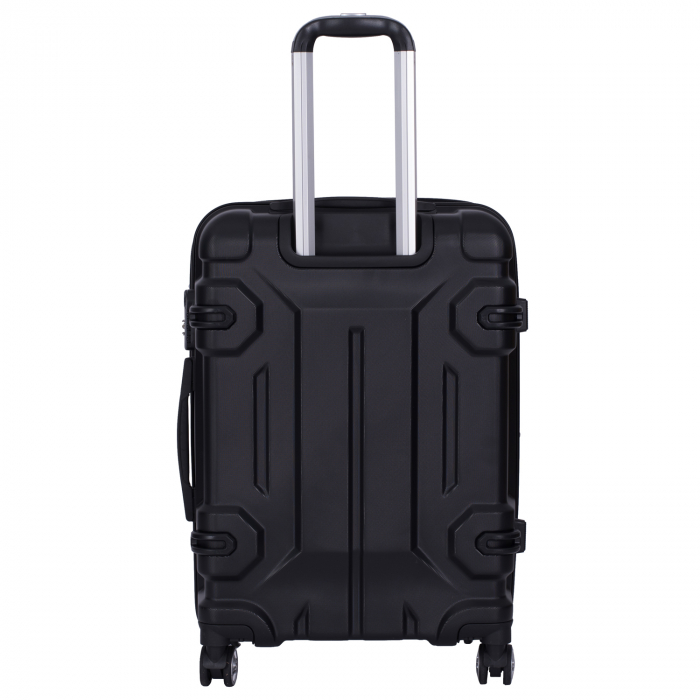Set 4 valize troler ABS, 4 roți, 4 dimensiuni, negru, TRC213 [3]