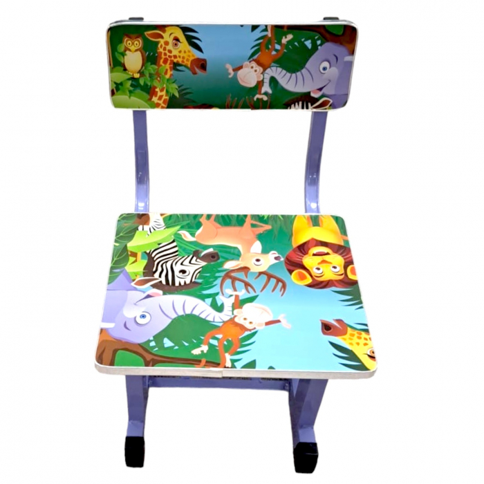 Set birou cu scăunel, metalic + MDF, 69x45 cm, reglabil pe înălțime, MC05 [4]
