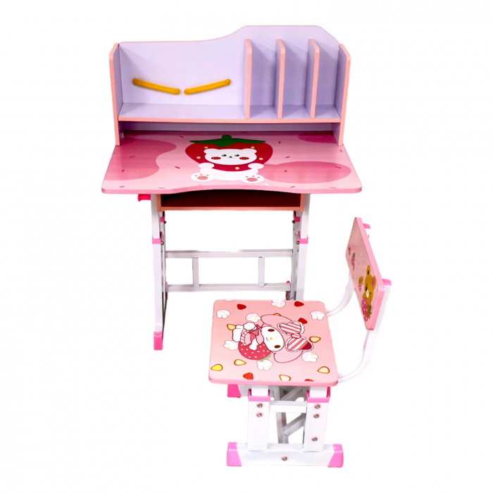 Set birou cu scăunel, metalic + MDF, 69x45 cm, reglabil pe înălțime, MC09 [3]