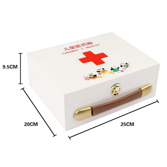 Set trusă dentist de jucărie din lemn cu 20 de accesorii JC56 [7]