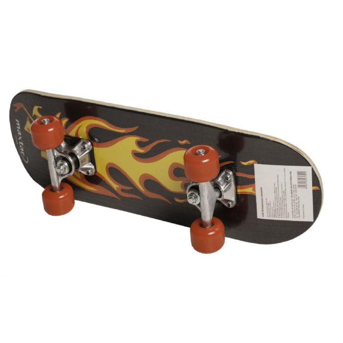 Skateboard Maxtar Dragon, începători, negru cu galben [2]