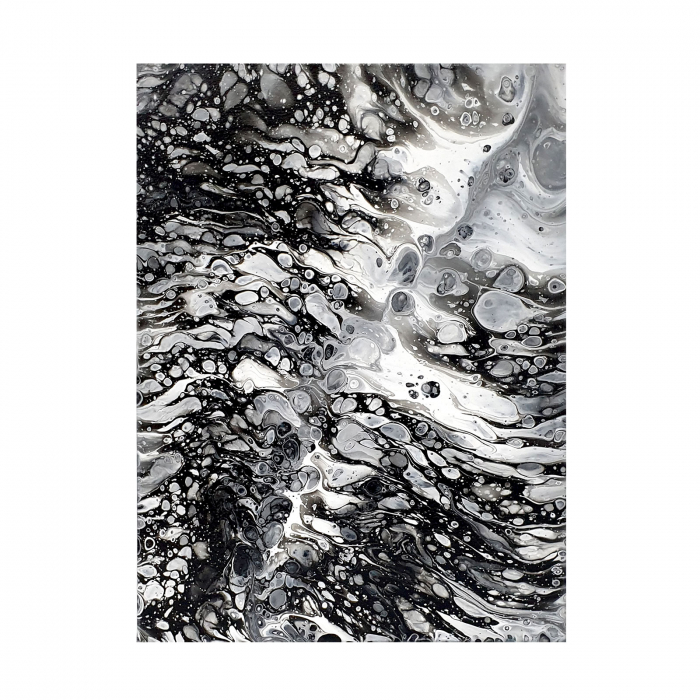 Tablou pictat manual, acrilic pe pânză, 30 x 40 cm [2]