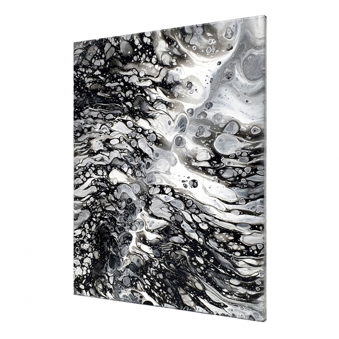 Tablou pictat manual, acrilic pe pânză, 30 x 40 cm [3]