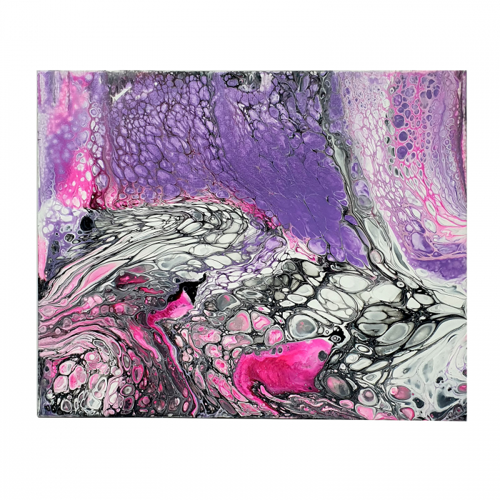 Tablou pictat manual, acrilic pe pânză, 41 x 33 cm [2]