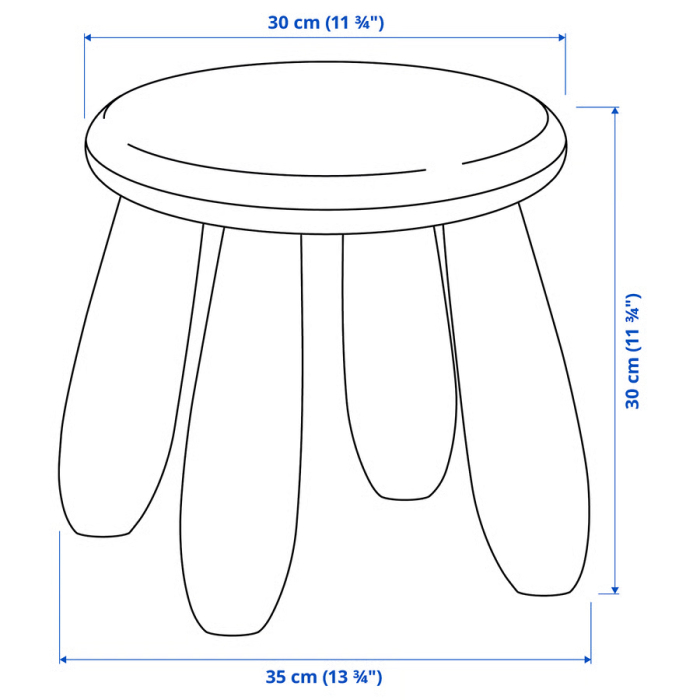 Taburet din plastic, rotund, diametru 30 cm, roz, MC38 [5]