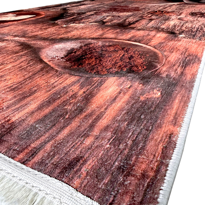 Traversă bucătărie antiderapantă, 80x300 cm, model Coffee Time Rustic, TRB1252 [3]