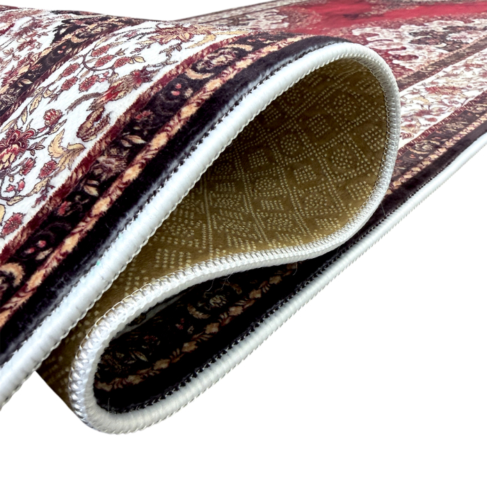 Traversă hol antiderapantă, 80x300 cm, model clasic oriental roșu [6]