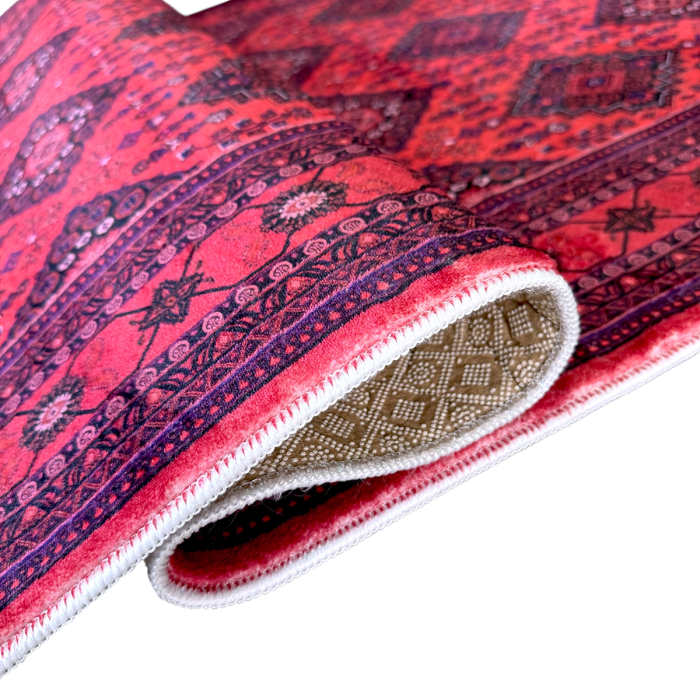 Traversă hol antiderapantă, 80x300 cm, model etnic oriental clasic [7]