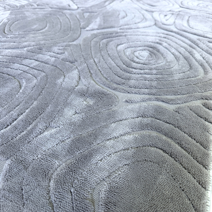 Traversă hol antiderapantă, 80x300 cm, soft 3D, model triunghi, gri [6]