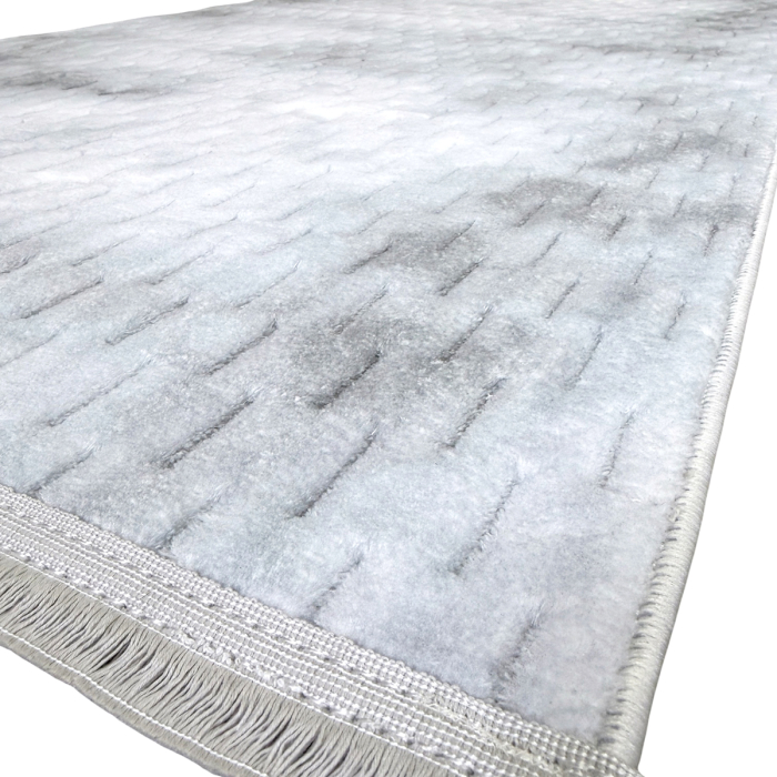 Traversă hol antiderapantă, 80x300 cm, Welsoft, model abstract gri, TRV4232 [2]