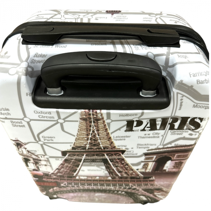 Troler cabină avion, 50x32x20 cm, 4 roți, ABS, Paris, TRC122 [4]