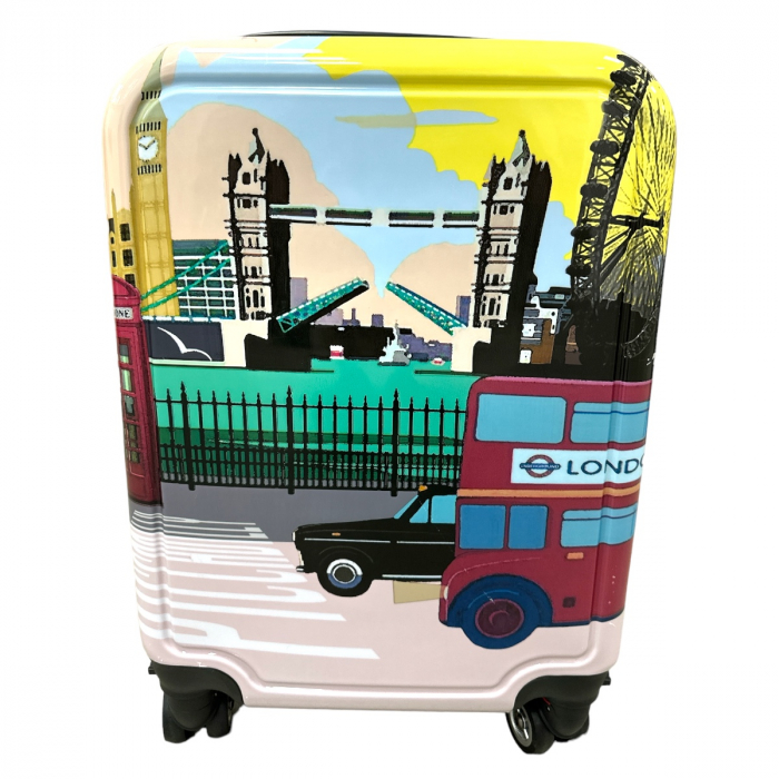 Troler cabină avion, 50x32x20 cm, 4 roți, ABS, Londra, TRC123 [3]