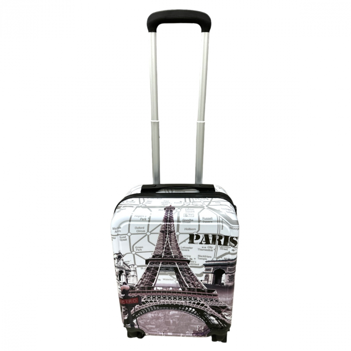 Troler cabină avion, 50x32x20 cm, 4 roți, ABS, Paris, TRC122 [2]