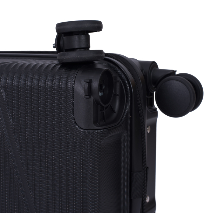 Troler cabină avion, zboruri low-cost, 40x30x20 cm, 4 roți detașabile, ABS, negru [9]