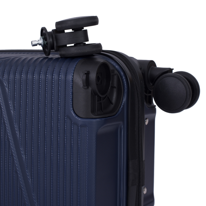 Troler cabină avion, zboruri low-cost, 40x30x20 cm, 4 roți detașabile, ABS, bleumarin [9]
