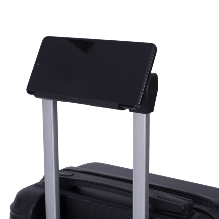 Troler cabină avion, zboruri low-cost, 40x30x20 cm, 4 roți detașabile, ABS, negru [7]