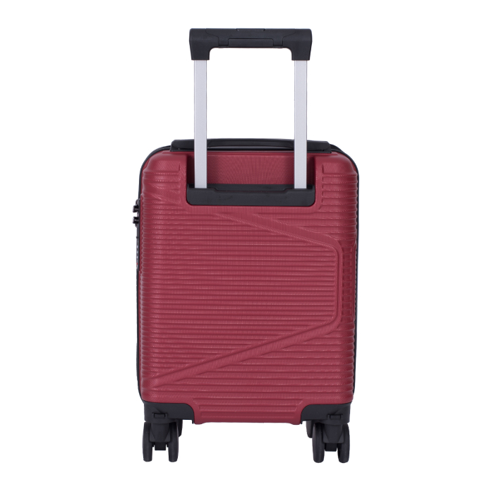 Troler cabină avion, zboruri low-cost, 40x30x20 cm, 4 roți detașabile, ABS, grena [3]