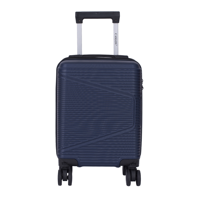 Troler cabină avion, zboruri low-cost, 40x30x20 cm, 4 roți detașabile, ABS, bleumarin [2]