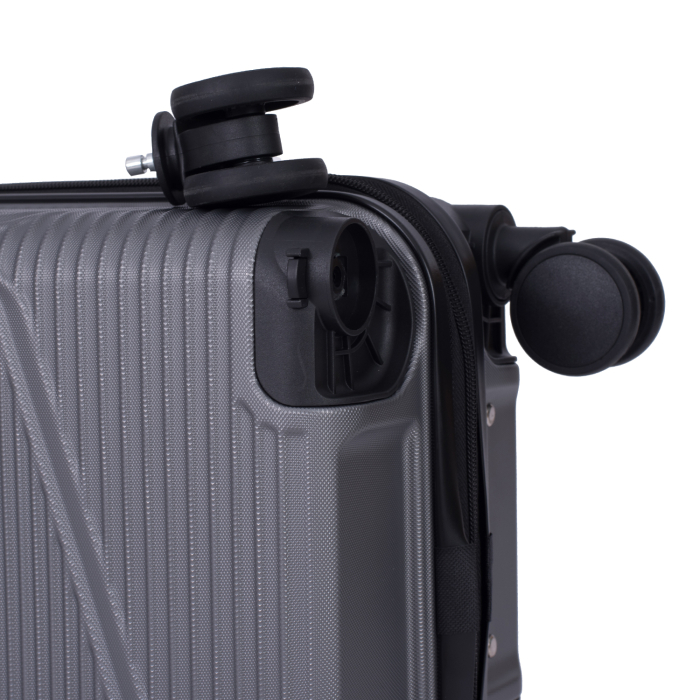 Troler cabină avion, zboruri low-cost, 40x30x20 cm, 4 roți detașabile, ABS, gri [9]