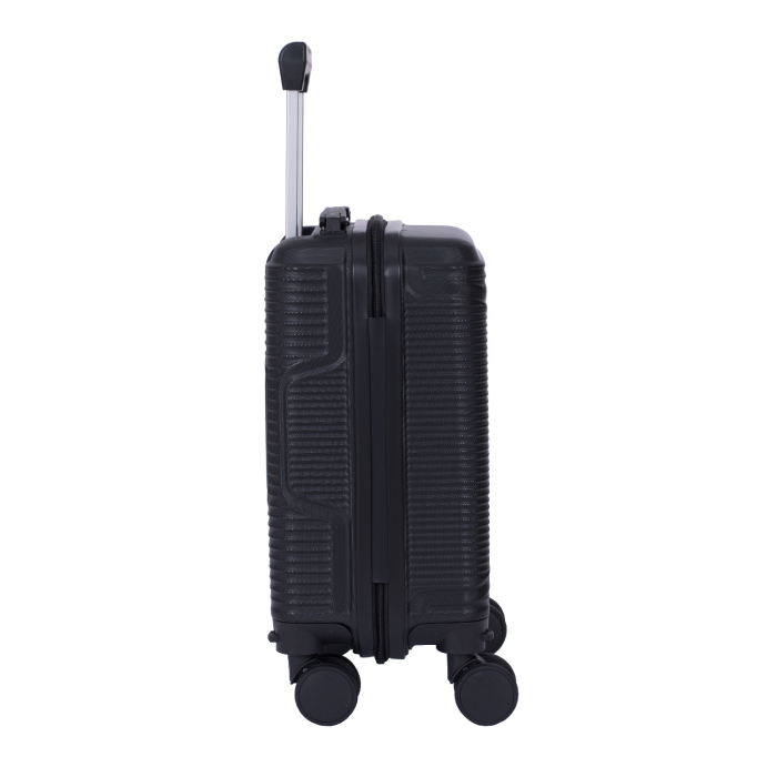 Troler cabină avion, zboruri low-cost, 40x30x20 cm, 4 roți detașabile, ABS, negru [4]