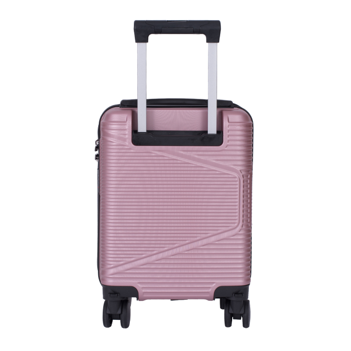 Troler cabină avion, zboruri low-cost, 40x30x20 cm, 4 roți detașabile, ABS, lila [3]