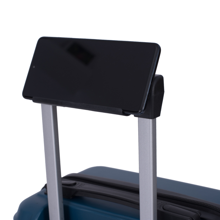 Troler cabină avion, zboruri low-cost, 40x30x20 cm, 4 roți detașabile, ABS, albastru [7]