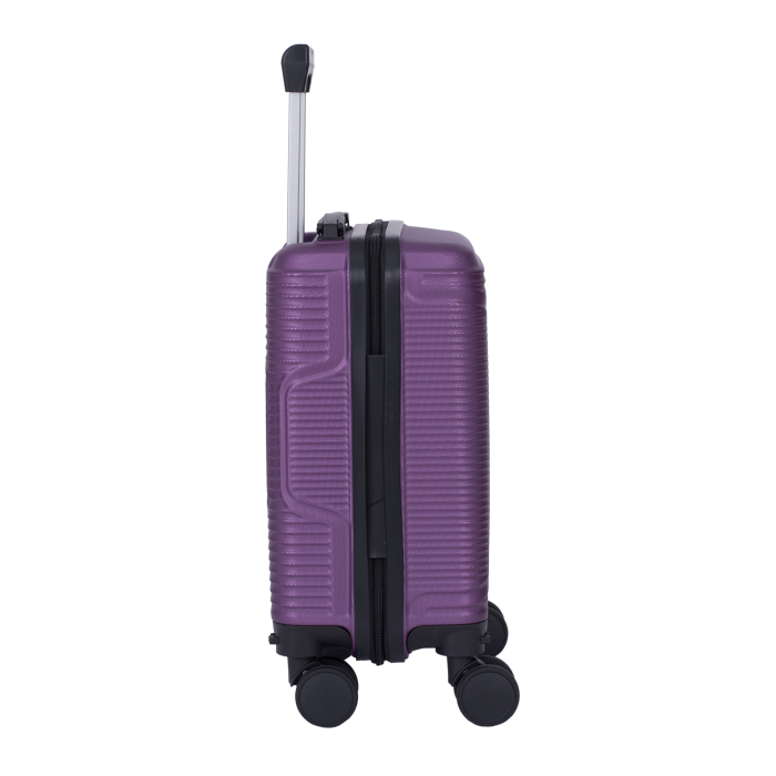 Troler cabină avion, zboruri low-cost, 40x30x20 cm, 4 roți detașabile, ABS, mov [4]