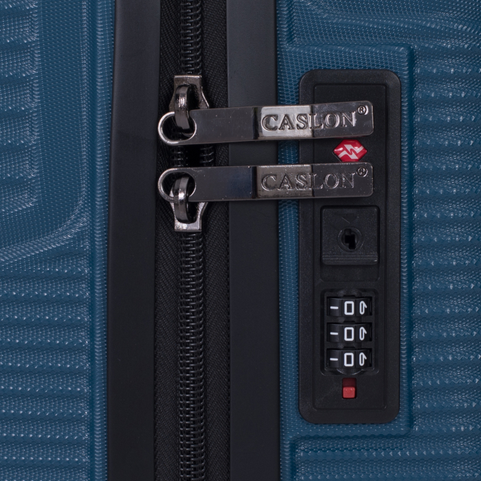 Troler cabină avion, zboruri low-cost, 40x30x20 cm, 4 roți detașabile, ABS, albastru [6]