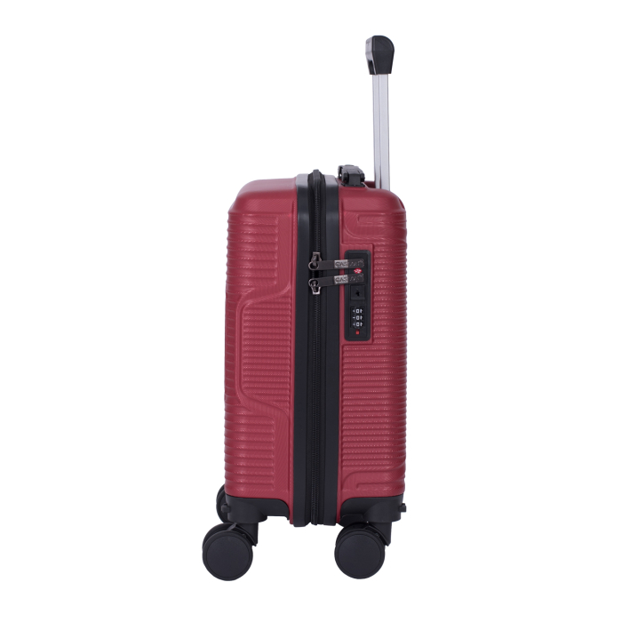 Troler cabină avion, zboruri low-cost, 40x30x20 cm, 4 roți detașabile, ABS, grena [5]