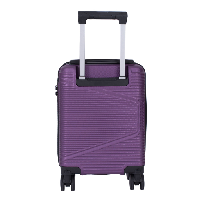 Troler cabină avion, zboruri low-cost, 40x30x20 cm, 4 roți detașabile, ABS, mov [3]