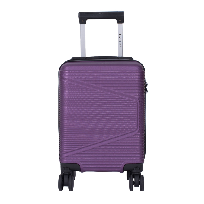 Troler cabină avion, zboruri low-cost, 40x30x20 cm, 4 roți detașabile, ABS, mov [2]