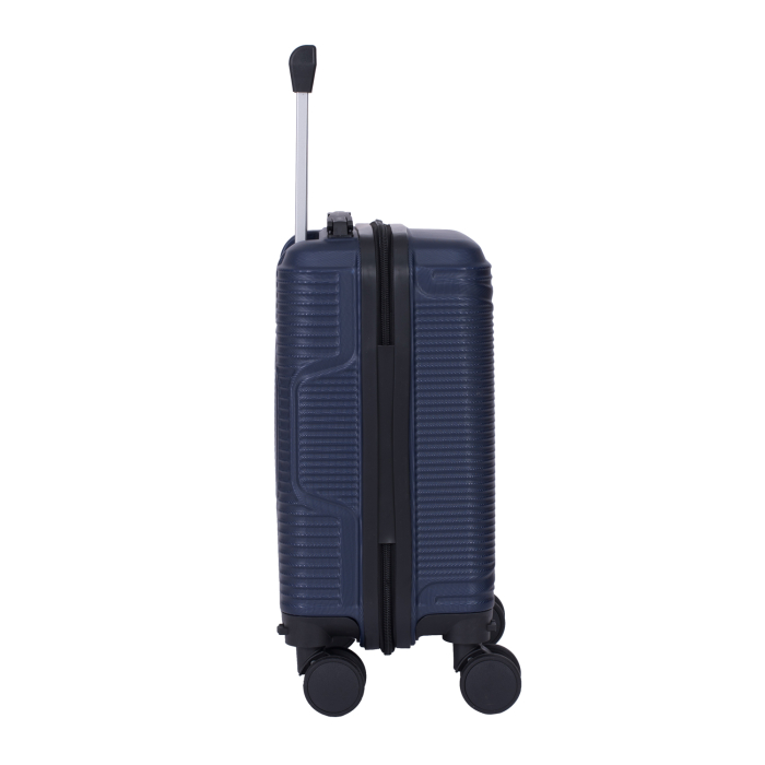 Troler cabină avion, zboruri low-cost, 40x30x20 cm, 4 roți detașabile, ABS, bleumarin [4]