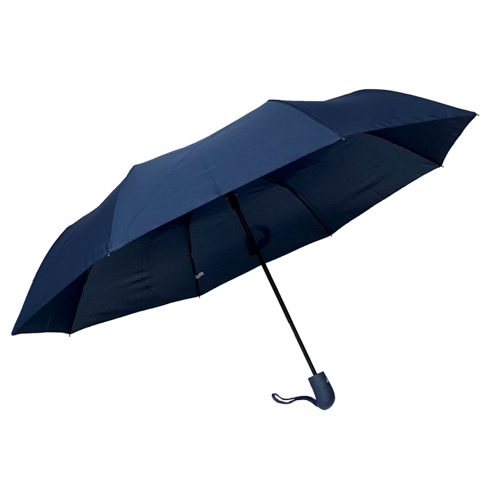 Umbrelă pliabilă deschidere automată, antivânt, 100 cm, în husă, uni bleumarin [3]