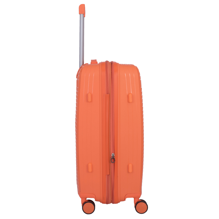 Valiză Troler Mic 55x36x20 cm, 38 litri, Polipropilenă, 4 Roți Duble, portocaliu [4]
