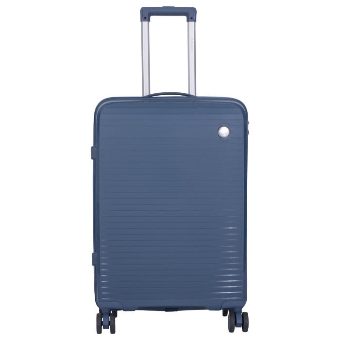 Valiză Troler Mic 55x36x20 cm, 38 litri, Polipropilenă, 4 Roți Duble, bleumarin [2]