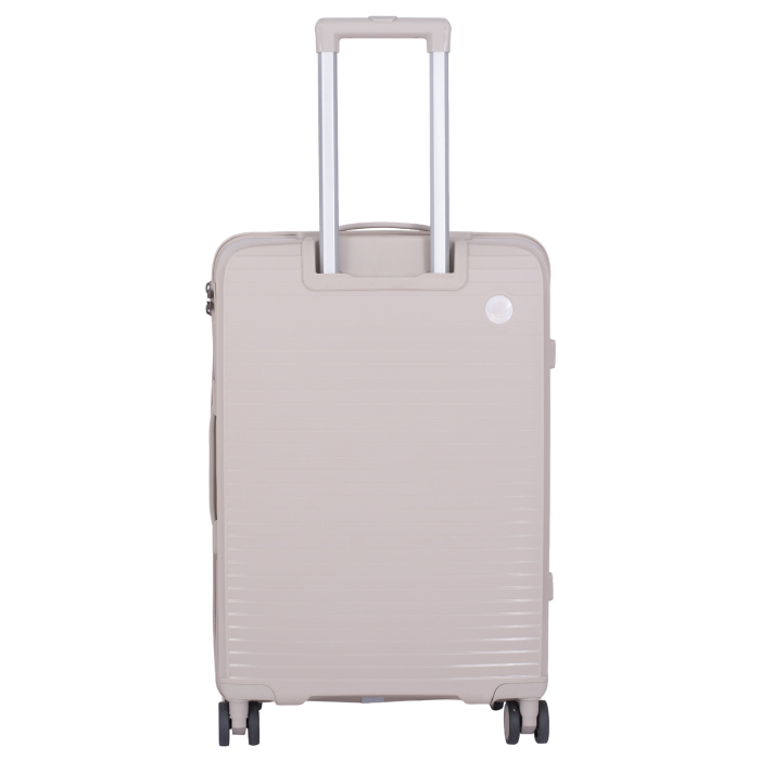 Valiză Troler Mic 55x36x20 cm, 38 litri, Polipropilenă, 4 Roți Duble, crem [3]