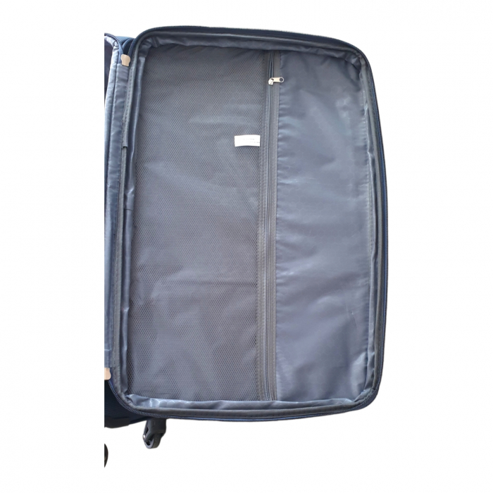 Valiză troler material textil, 4 roți, bleumarin, mic, TRC20 [7]