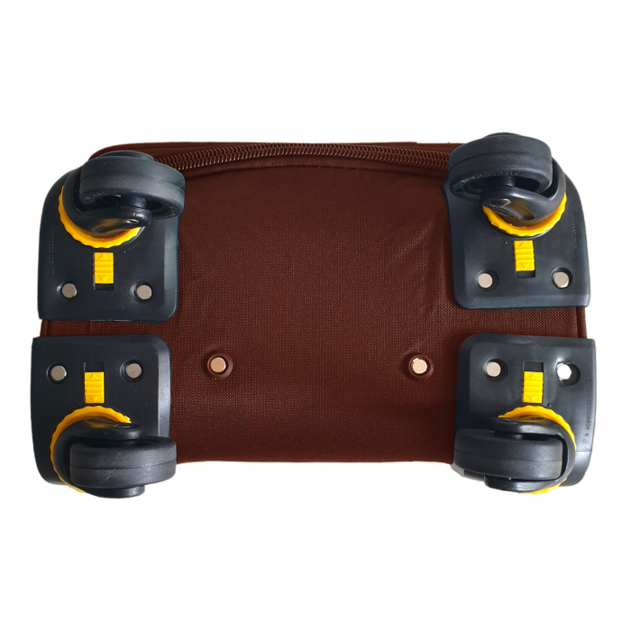 Troler cabină avion, zboruri low-cost, 40x30x20 cm, 4 roți, maro, TRC103 [4]