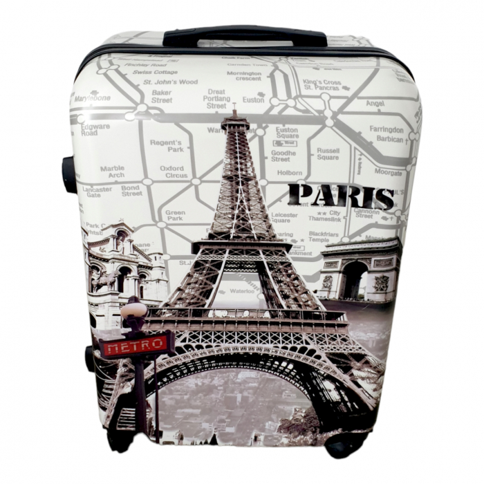 Valiză troler ABS, Paris, 4 roți, 3 dimensiuni disponibile [3]