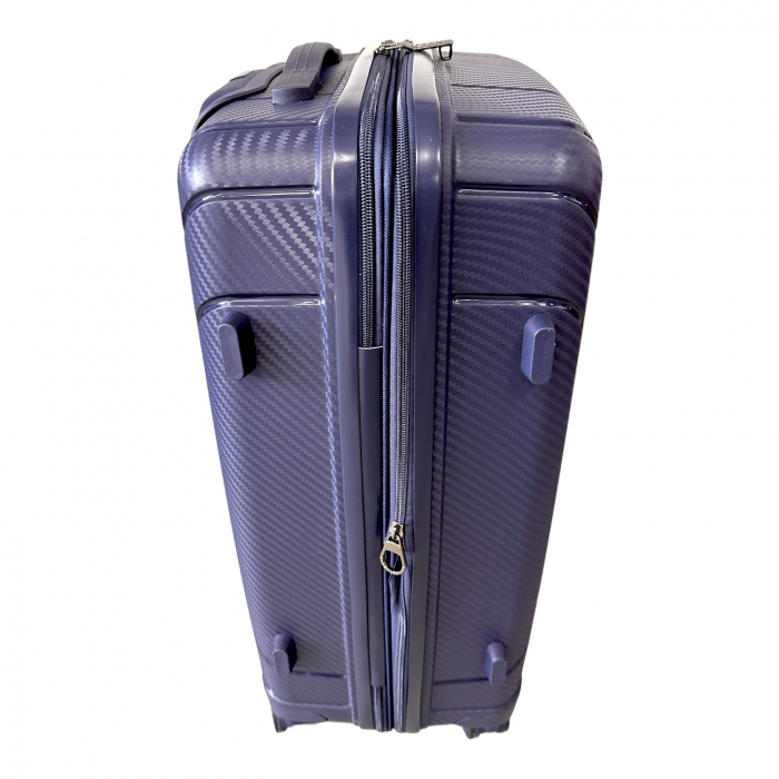 Valiză troler polipropilenă PP, 70x44x30 cm, bleumarin, 4 roți, TRC202 [5]