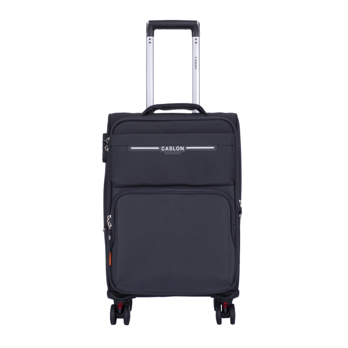 Valiză troler textil, gri, 4 roți, 50 litri, mic [2]