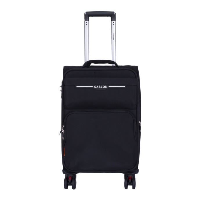 Valiză troler textil, negru, 4 roți antișoc, 50 litri, mic [2]